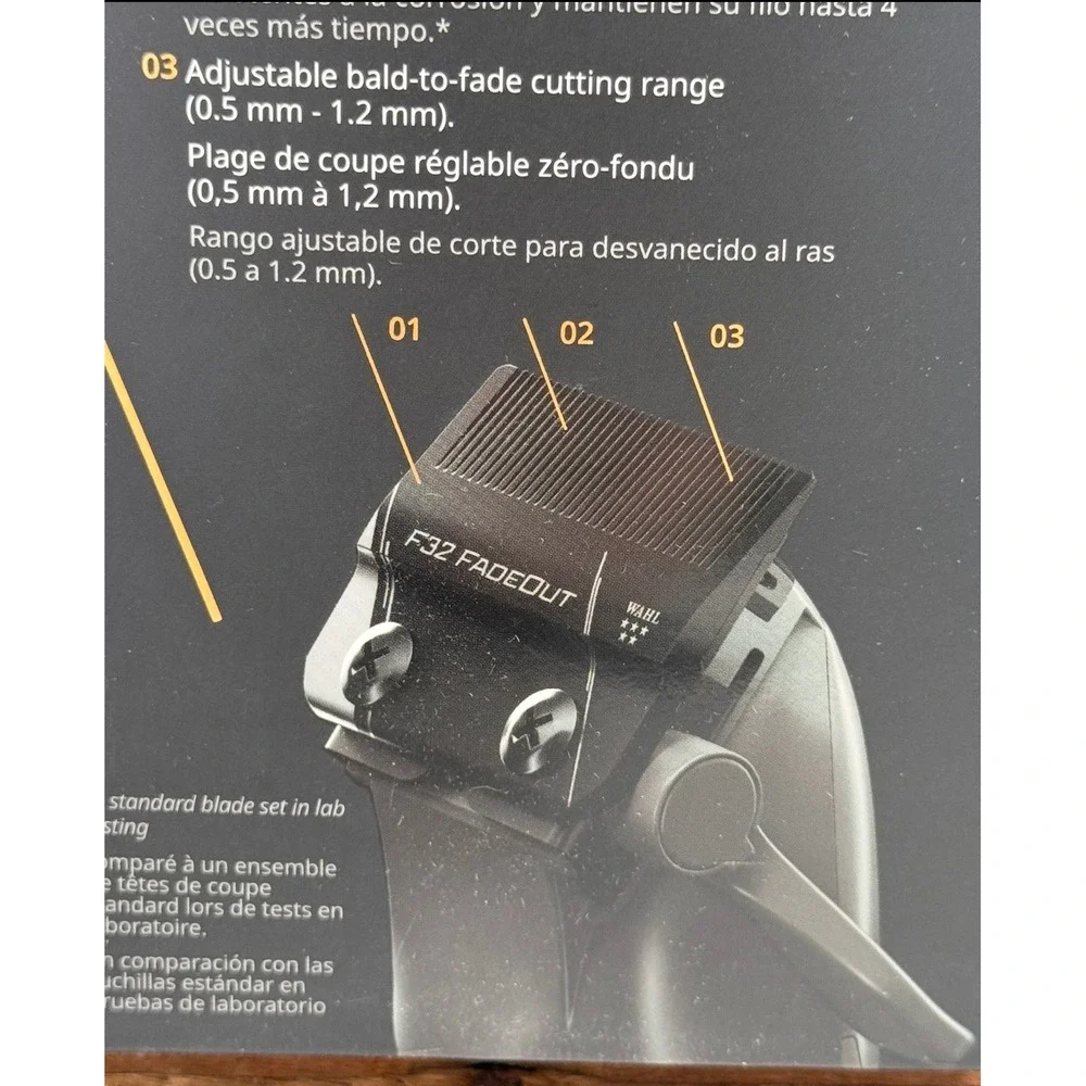 Wahl Professional Vapor Cord/Cordless Clipper 5-Star Series F32 Fade-out Blade